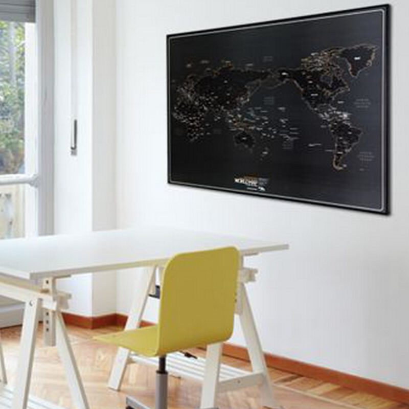 Worldmap Black